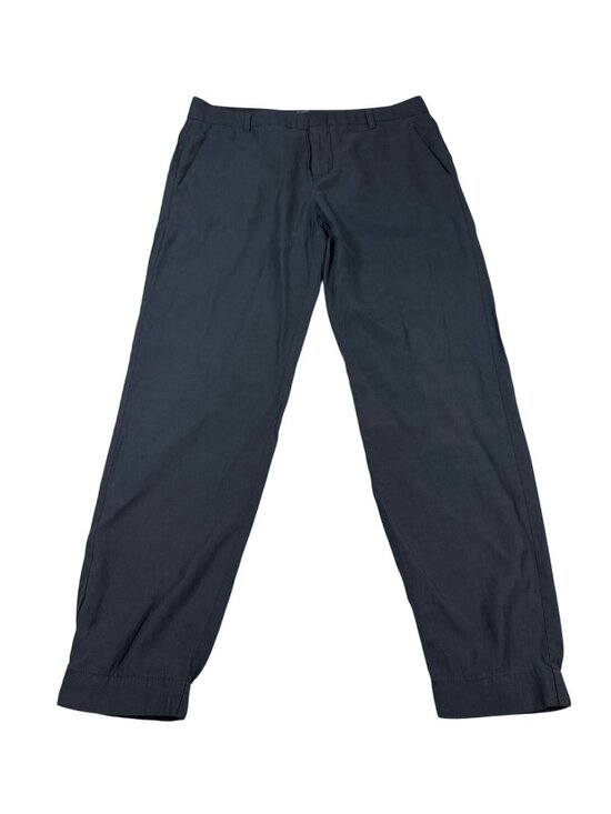 Vince Pants - Vince Women’s 6 black Flat-Front jogger style pants cuffed (NN523)